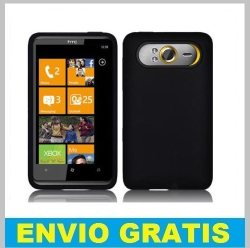 FUNDA SILICONA PARA HTC HD7 NEGRA